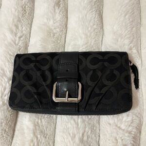 Black Patterned Women's Clutch